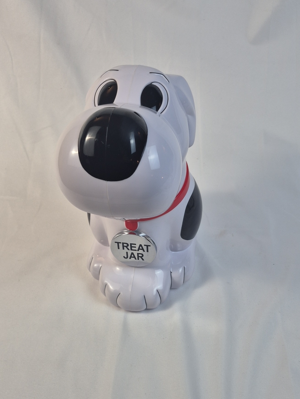 Dog Treat Jar Vtg 1991 Fundamental Too Plastic -Sings With Open Lid Tested Works